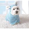 Toalla para Perro de Coral Suave Transpirable Absorbente Bata de Baño para Mascotas Bata para Cachorro Secado Rápido Ropa para Perros para Razas Pequeñas