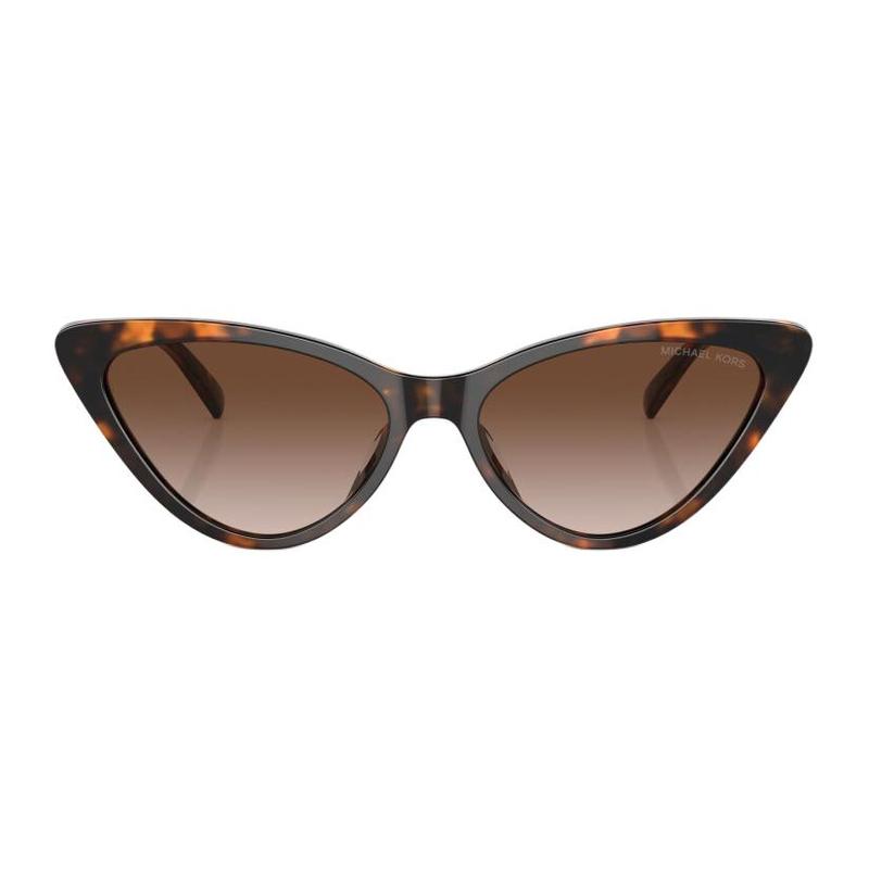 MICHAEL KORS Temple letter logo shape cat eye sunglasses men s brown