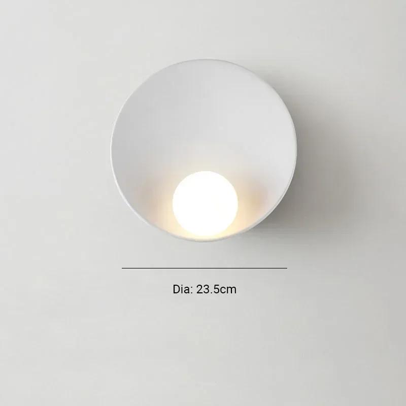 

Японский минималистский настенный светильник в форме ракушки G4, лампа накаливания для спальни, ночной светильник для коридора, современный стеклянный декоративный светильник warm light белый