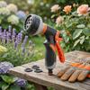 Garden Hose Nozzle, High Pressure Hose Nozzle, Heavy Duty Hand Sprayer, Adjustable Nozzle for Plants Watering Car Washing Sidewalk Cleaning