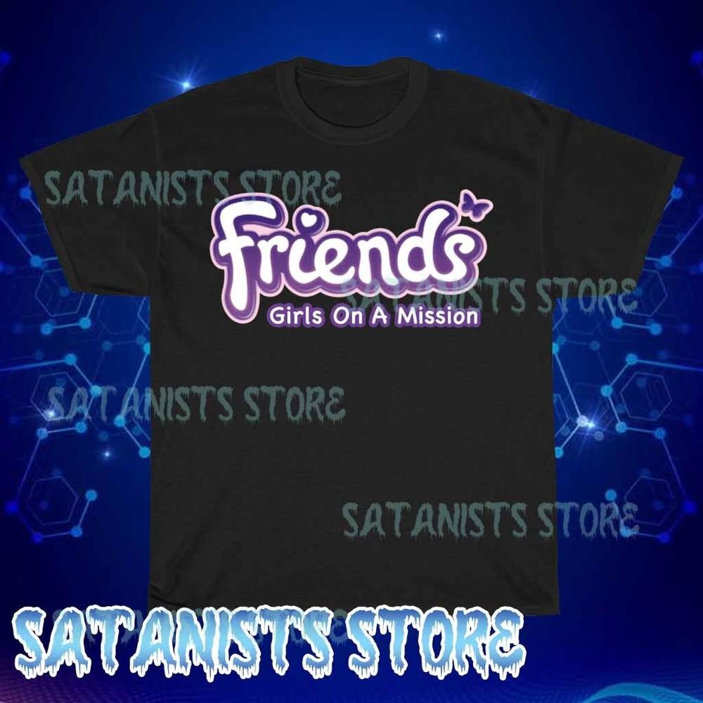 

New Girls Friends TV Show Men s Black T-shirt 2 Funny Size S to 5XL 4XL