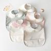 Sleeveless Waterproof Baby Bib with Lace - Reversible Anti-Dirt Feeding Smock