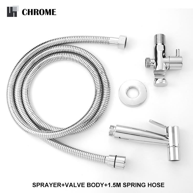 Accesorii pentru pulverizare bideu toaletă de mână din oțel inoxidabil robinet pentru bideu negru pulverizator pentru baie cap de duș cu autocurățare auriu