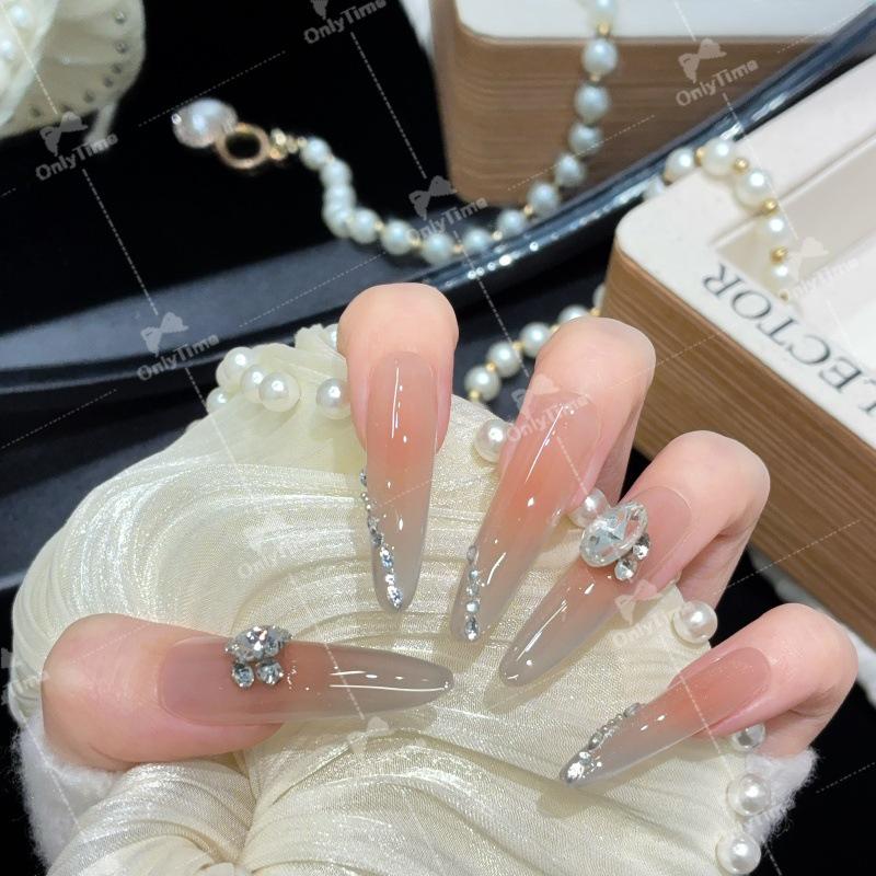 K2011 Pure Desire Whitening Gradient Handmade Nails Extra Small