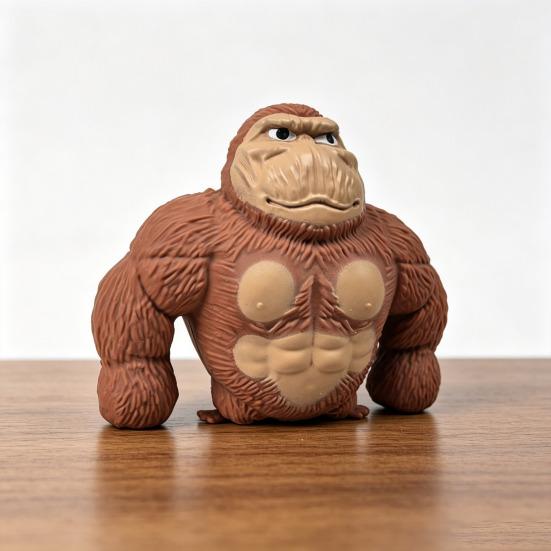 Stress Relief Gorilla Squeeze Toy Soft Stretchy Orangutan Sensory Toy Concentration Aid Hand Exercise