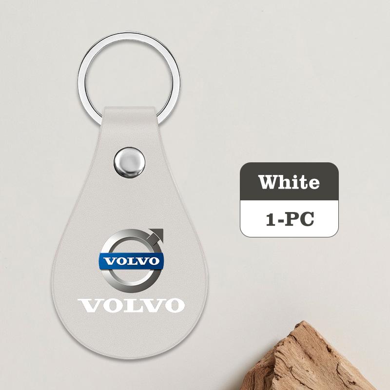 

Car Leather Tear Drop Keychain Custom Logo Key Chain Ring Pendant For Volvo Xc60 Xc90 V40 V60 S60 V50 V90 S80 C40 XC40 V70 XC70