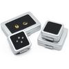 Square Loose Diamond Display Package Box Metal Memory Sponge Gem Stone Beads Pendant Organizer Holder Showcase