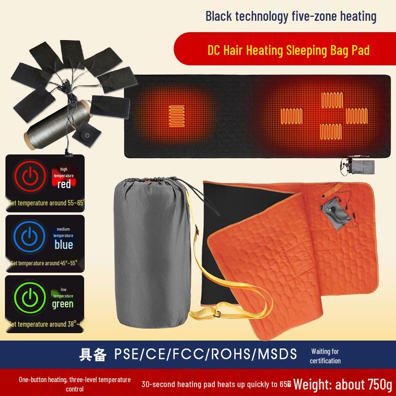 Tragbare USB-Heizmatte für Schlafsäcke für Wintercamping und den Heimgebrauch