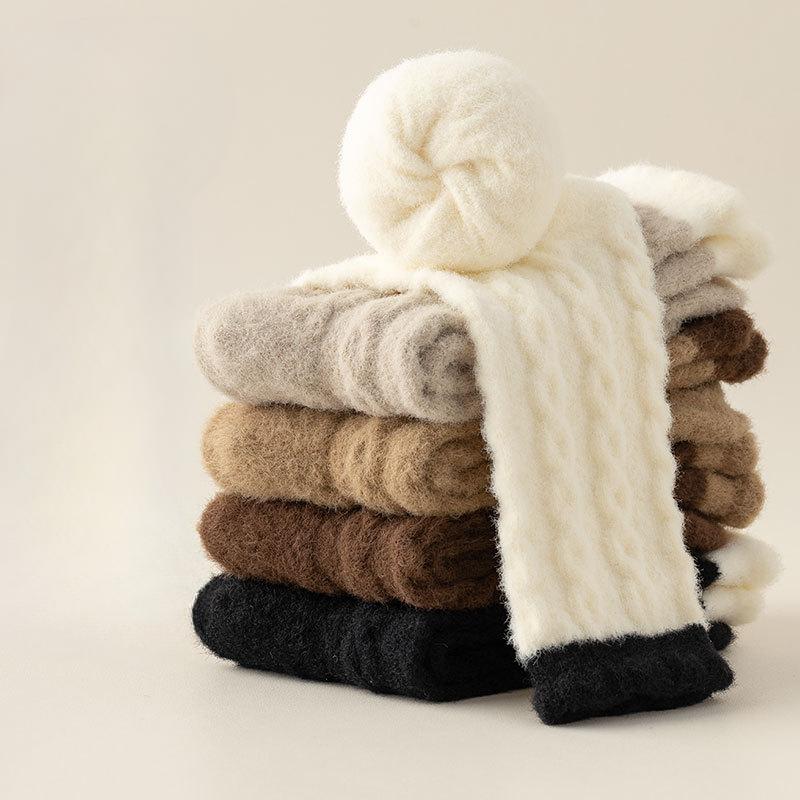 Australian Thick Fleece Socks for Women's Warmth, Fleece Thickening Mid-calf Socks, Winter Postpartum Socks, Autumn and Winter Trends After Childbirth
