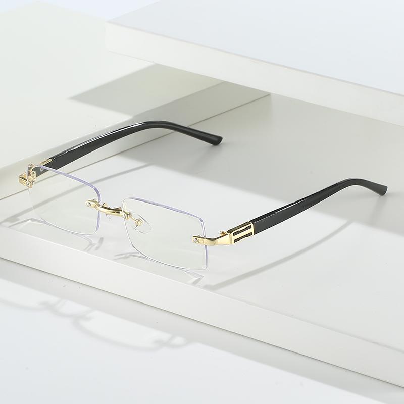 KQA1330 Metal Rectangle Frame Presbyopia Minus 250 Supplier Glasses Women Corrective Eyeglasses Flexible Reading Glass