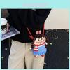 Creative Knitted Small Crossbody Bag With Stitch Details For Urban Casual Outings