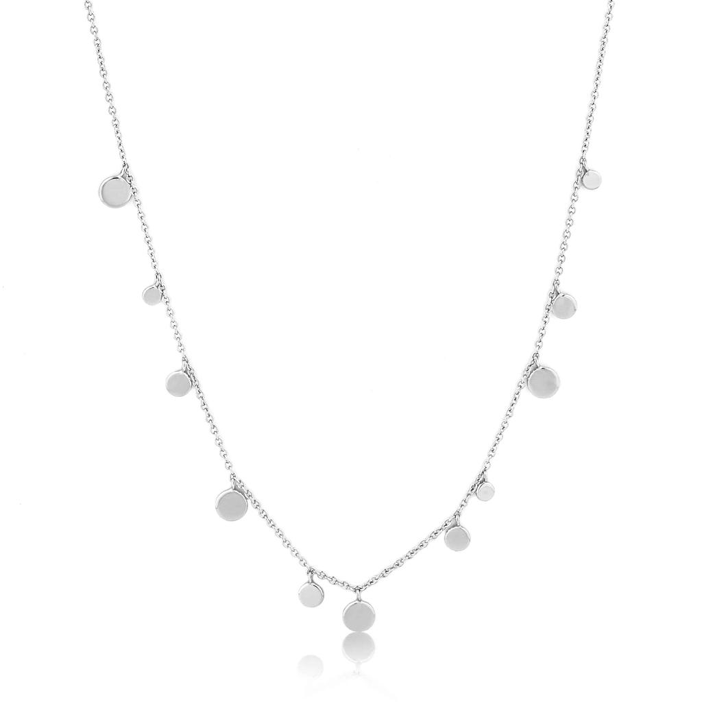 Ania Haie Geometry Mixed Disc 925 Silver Necklace N005-01