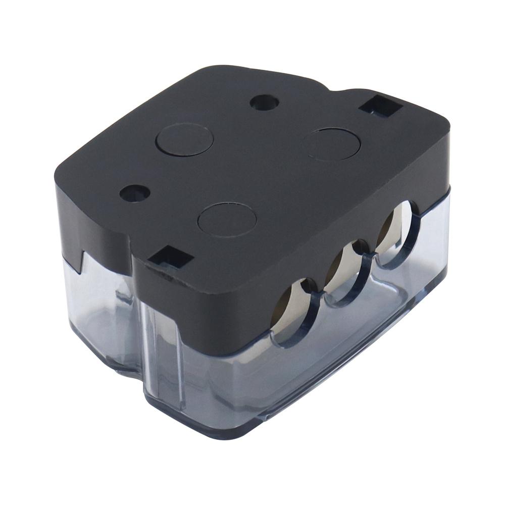3 Way Distribution Block Car Audio Power Wire Splitter  0 Gauge in  4 Gauge Out