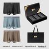Qipilang Men's Premium Antibacterial Ice Silk Boxer Briefs Gift Set