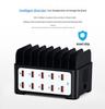 10-Port USB Charger with Stand - Multi-Port Power Strip, 5V 2A
