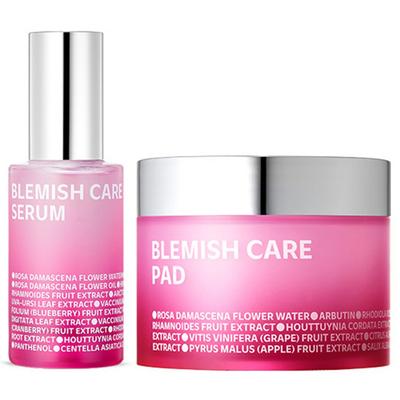 Blemish Care Up Blemish Rose Serum 35ml + Blemish Pad 60p Set, 1 Set