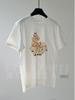 Organic Cotton Hand-Painted Floral Horse Print Round Neck Loose T-Shirt for Women - Short Sleeve, Versatile, Comfortable, Early Spring Wear