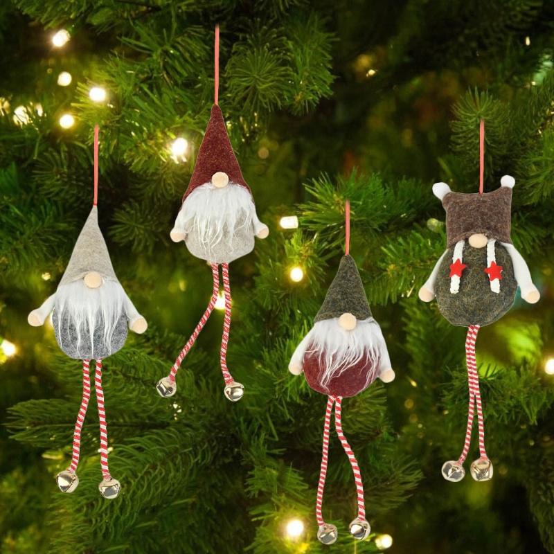 Cheap Christmas Tree Hanging Gnomes Ornaments Set of 4 Swedish Handmade ...