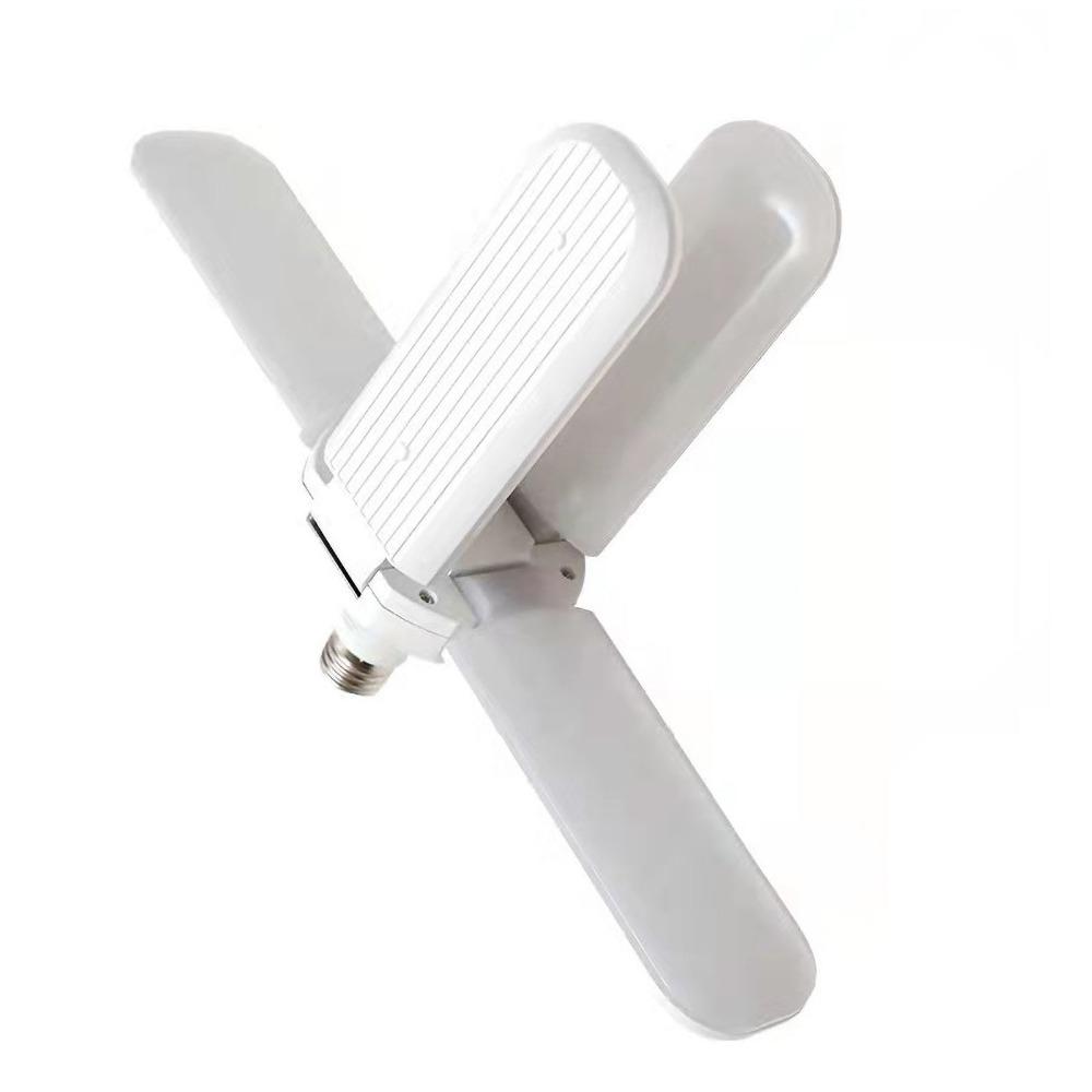 Energy Saving 4 Blades Design LED Bulb 85-265V 90° Adjustable LED Light 60W White Light 6500K LED Garage Light Garage