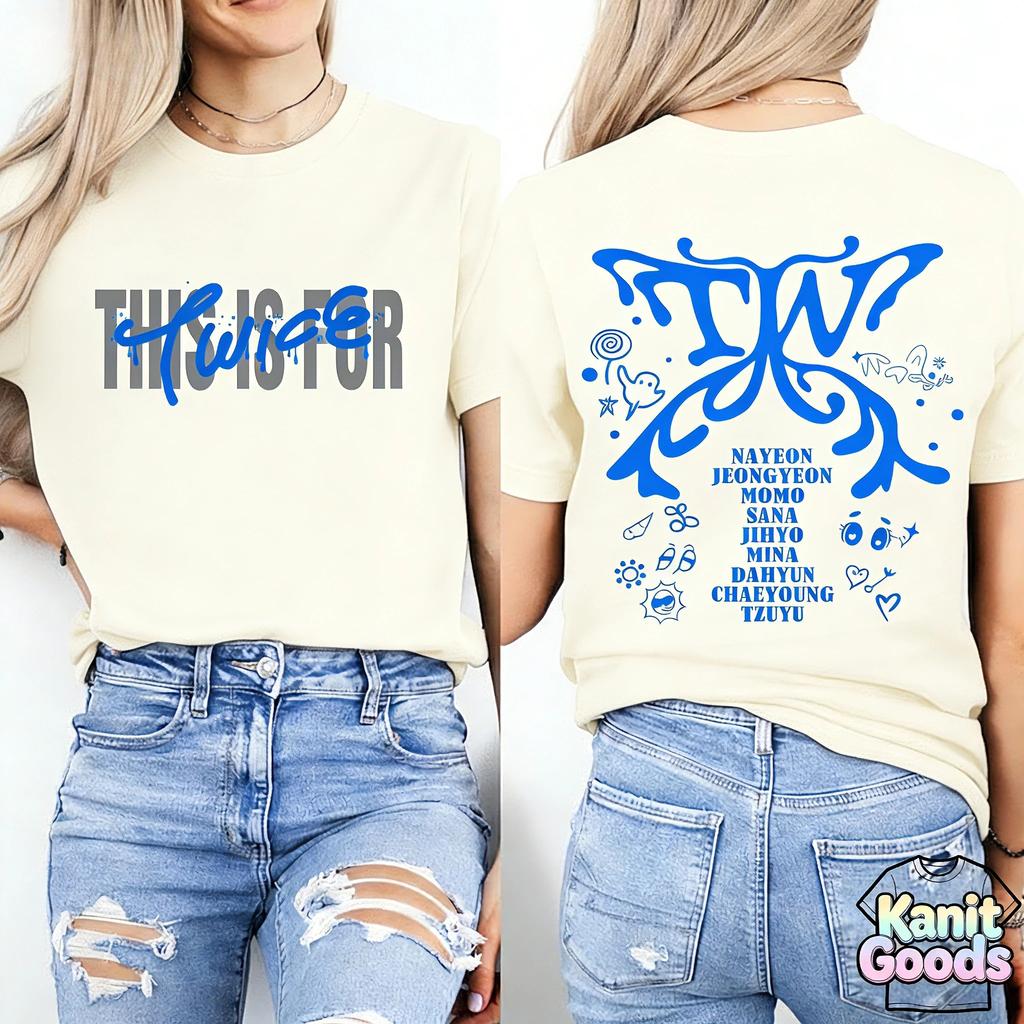 Esta es para la Camiseta del Tour Mundial en EE. UU. 2026 TEN La Historia Continúa Camiseta Miembros Camiseta Tour Mundial, Merch Kpop Twice Y2k Ins
