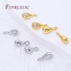 11x5mm 18K Gold Plated Drop Pendants For Jewelry,Brass with Zircon Charms For Bracelets Making Accessories,DIY Earrings Findings
