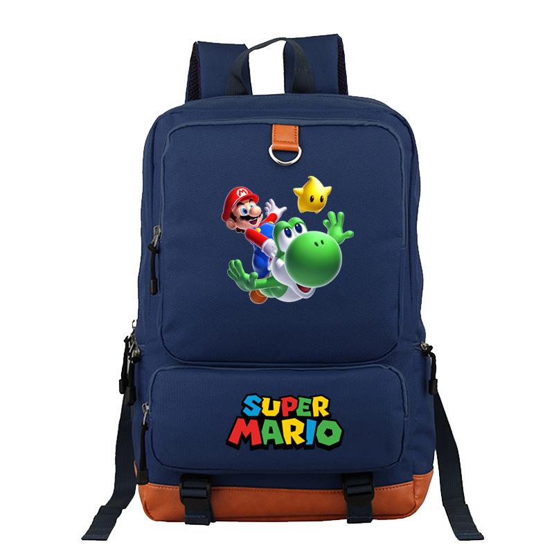 Mario Cartoon Backpack, Primary And Secondary School Schoolbag, Animation Backpack, Sports Bag, Computer Bag.