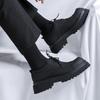 men's fashion wedding party dress genuine leather brogue shoes lace-up derby shoe black trendy platform sneakers youth footwear