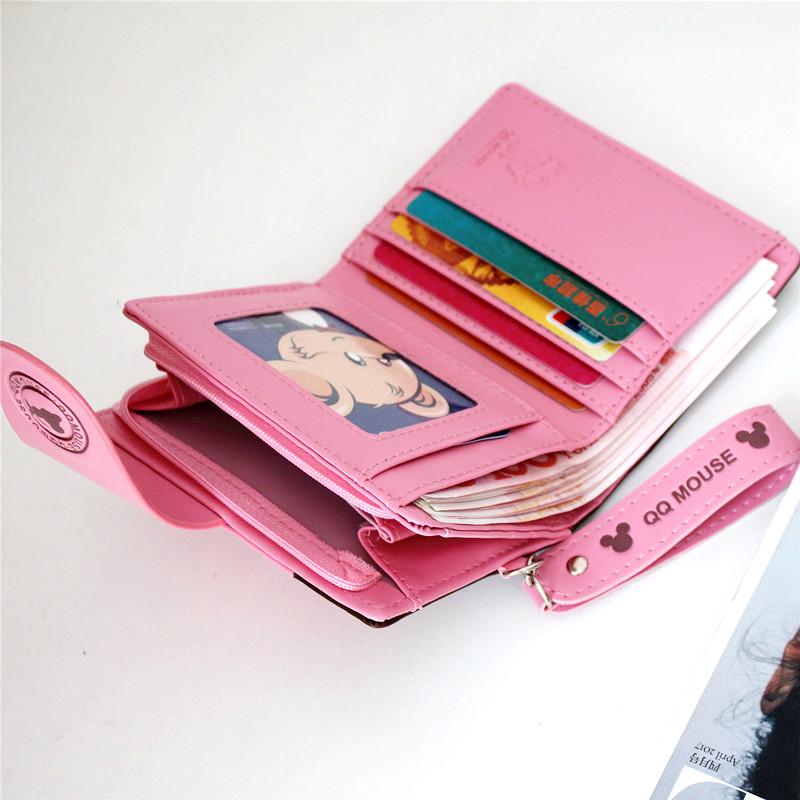 Trendy Women's Short Wallet: Cartoon Zipper Wristlet & Coin Purse