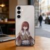 Steins Gate Kurisu Makise Phone Case For Samsung Galaxy A73,A72,A71,A70,A53,A52,A51,Soft Silicone Black Cover