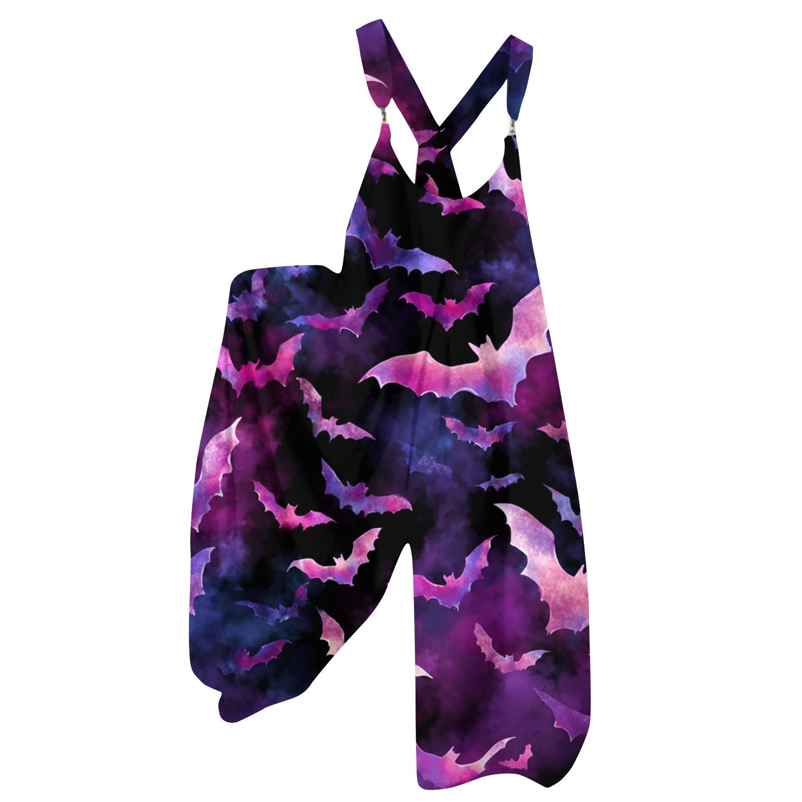 

Женский летний комбинезон с цветочным принтом в винтажном стиле (Нерегулируемые ремни) XXL