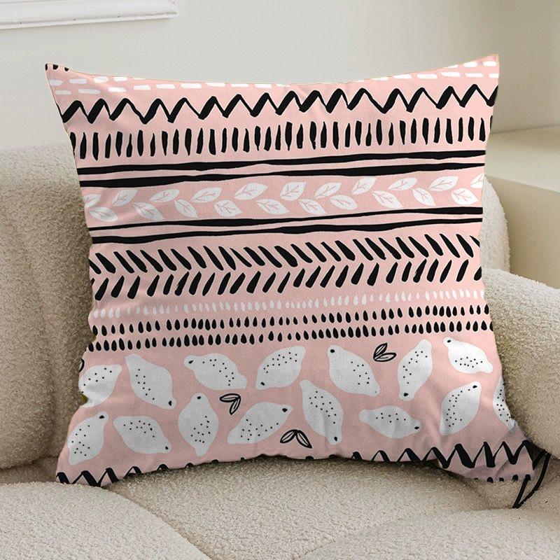 Double-sided bohemian print ethnic pillow cover sofa living room cushion cover geometric pillow square pillowcase