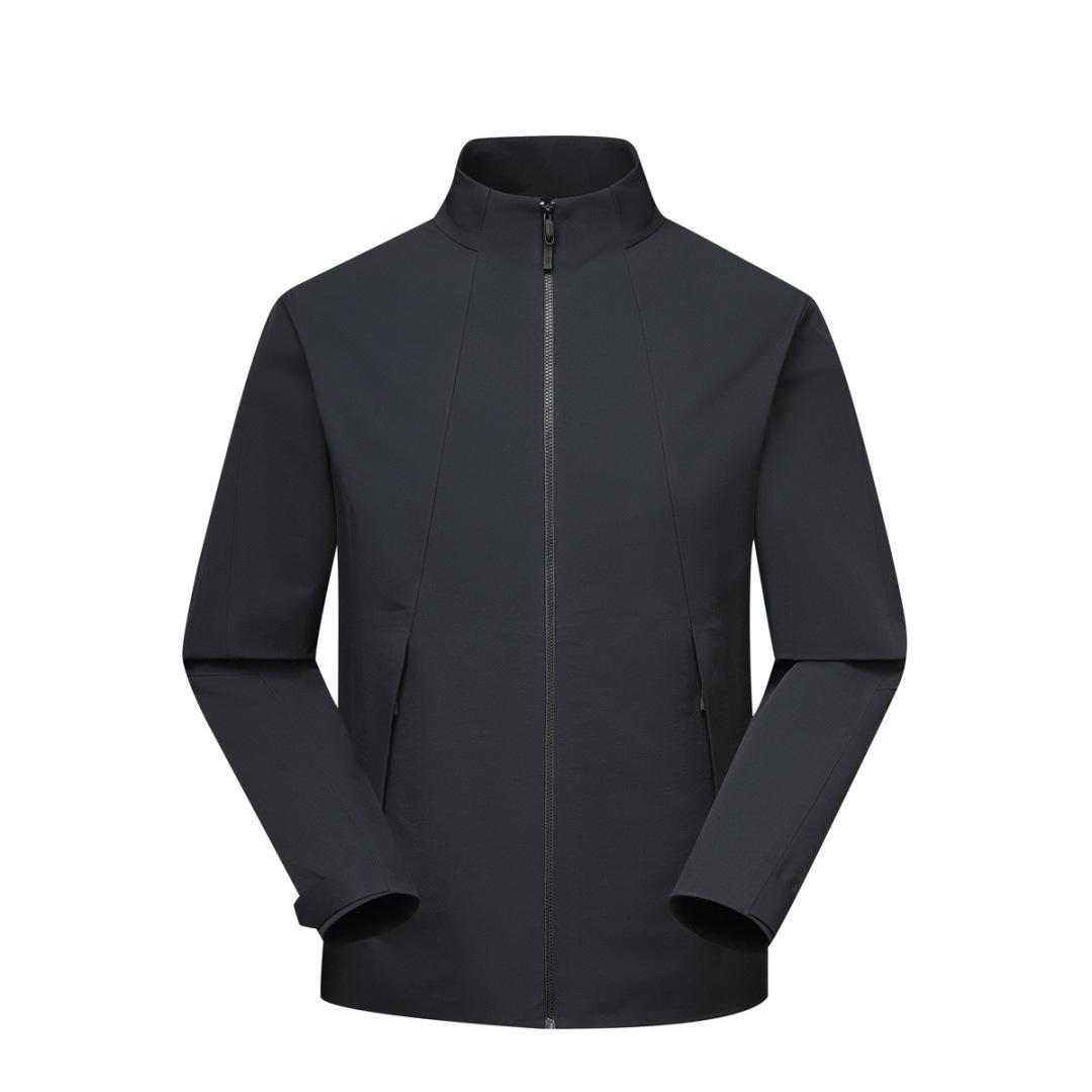 Men s Windproof Waterproof Softshell Jacket - Stand Collar, Breathable, Warm, for Outdoor Sports in Spring and Autumn 3XL