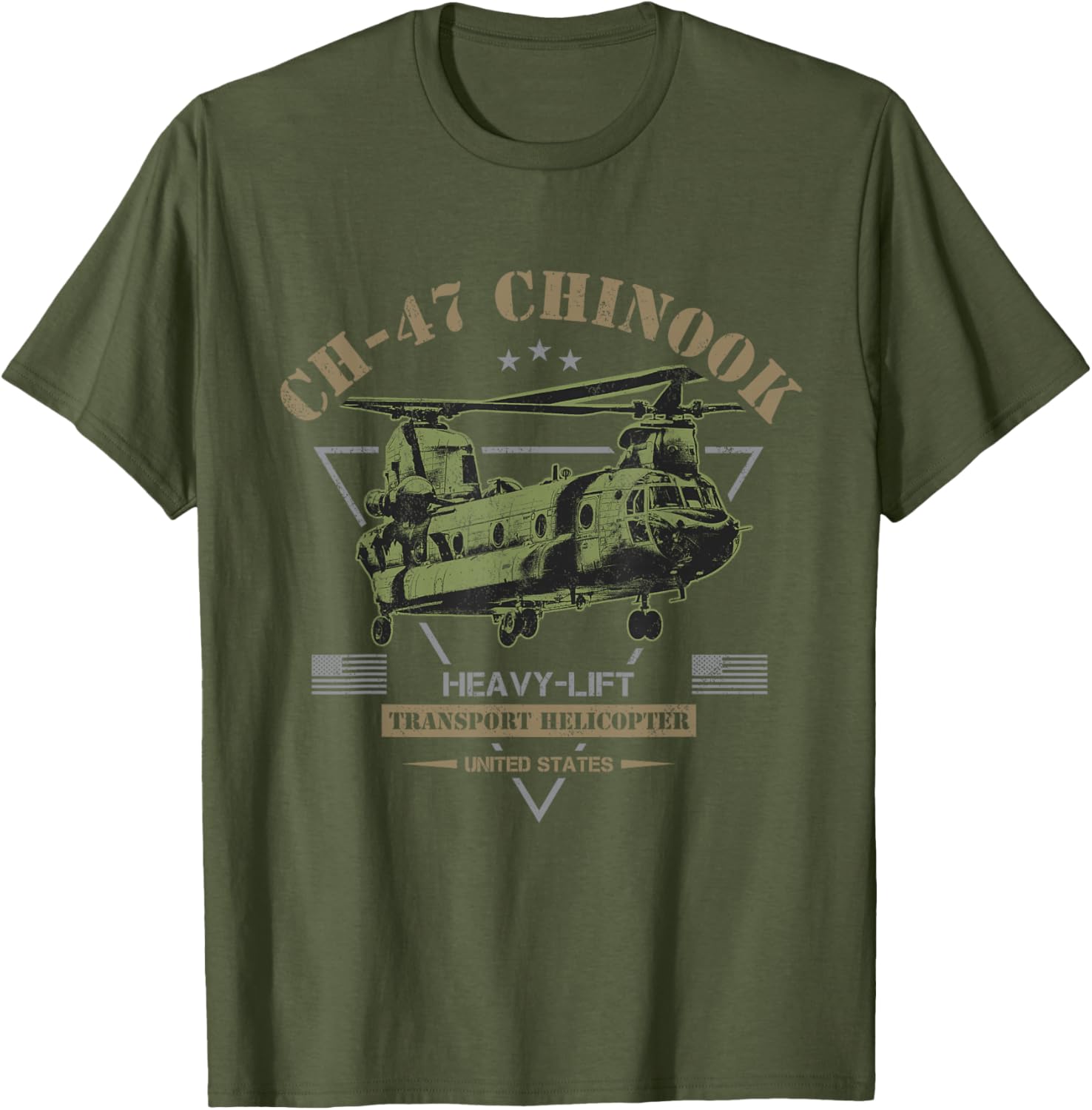 

CH-47 Chinook Helicopter T-Shirt 100% Cotton O-Neck Short Sleeve Summer Casual Mens T-shirt Streetwear 3XL
