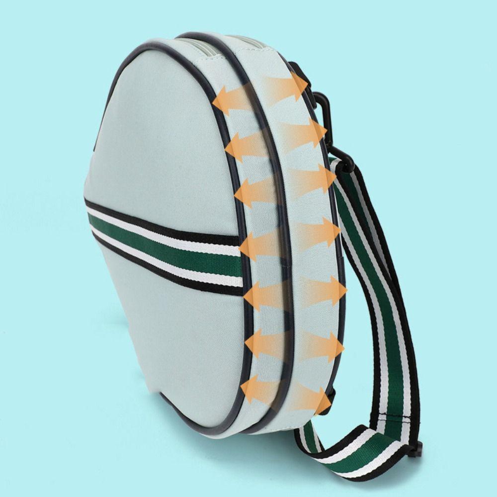 Zipper Closure Lightweight Sling Bag Large Capacity Badminton Racquet Bag  Men and Women