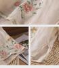 Women's Ethnic Cotton Embroidered Top - Chinese Slanted Placket with Frog Buttons, Artistic Summer Shirt