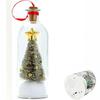 Albero di Natale Registrabile Messaggio in Bottiglia Registrazione Audio Argento Fino a 30 Secondi Nastro Festivo, Chiusura in Sughero, Ricordo Stagionale