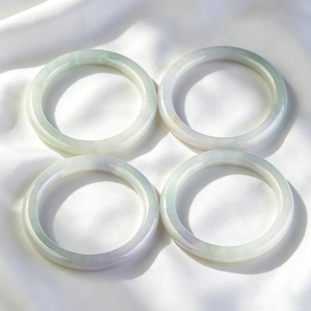 Certified Natural Lavender Jadeite Bangle Genuine Round Bracelet for Kids Fashion Jewelry Gift