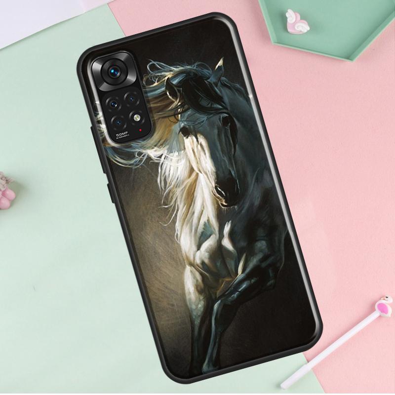 Malba zvířete koně Kryt pro Redmi Note 12 Pro Plus Pro Redmi Note 10 8 9 11 Pro 12S 11S 10S 9S 9C 10C 12C Pouzdro