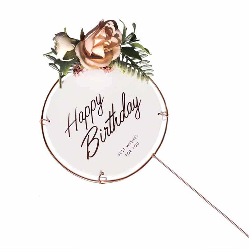

Cake Toppers Gold Acrylic Happy Birthday Cake Decoration Supplies square