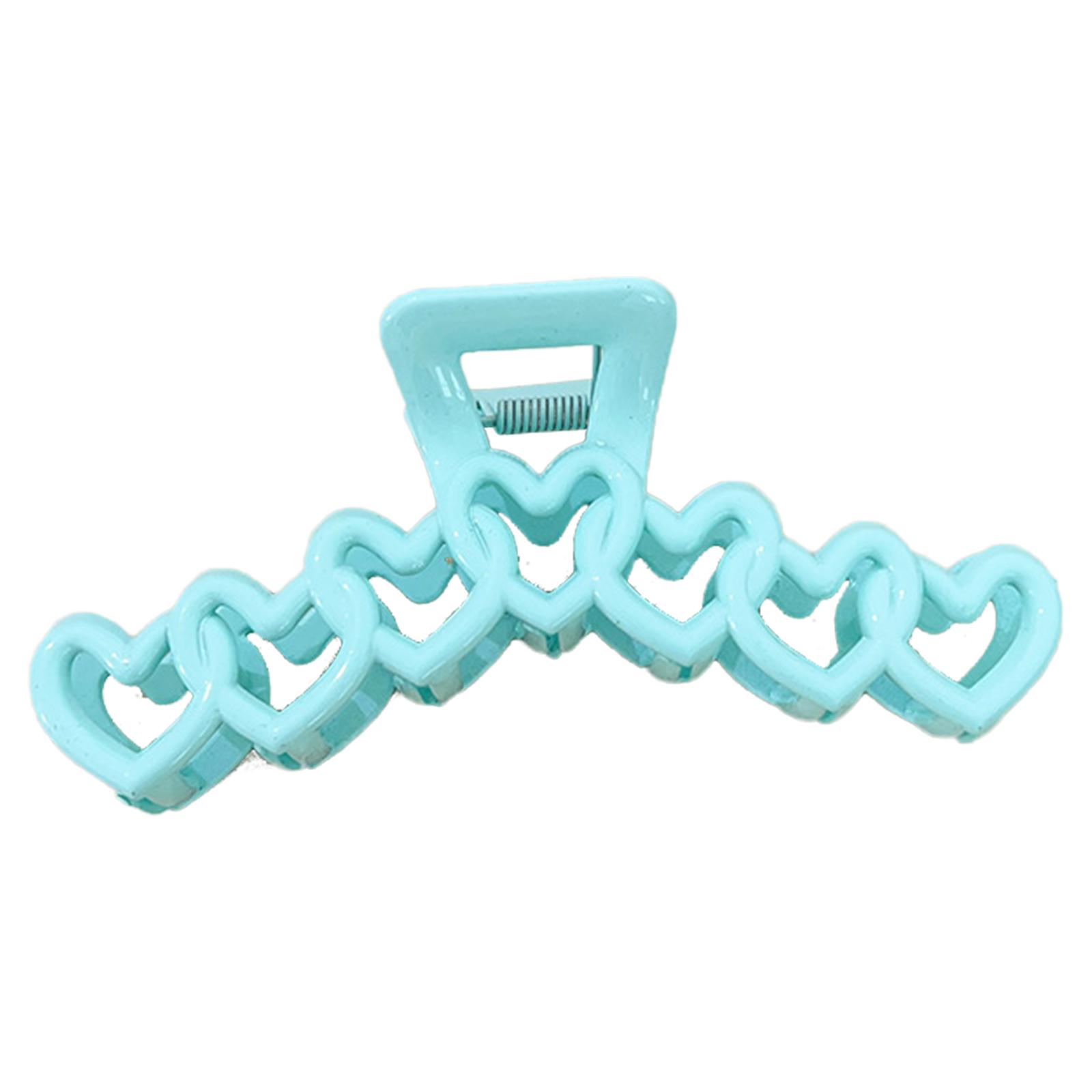 Delicate Colorful Heart Hair Claw for Woman Girl Jaw Clip for Thin Hair Nonslip Hair Claw Delicate Travel Hair Clip 1