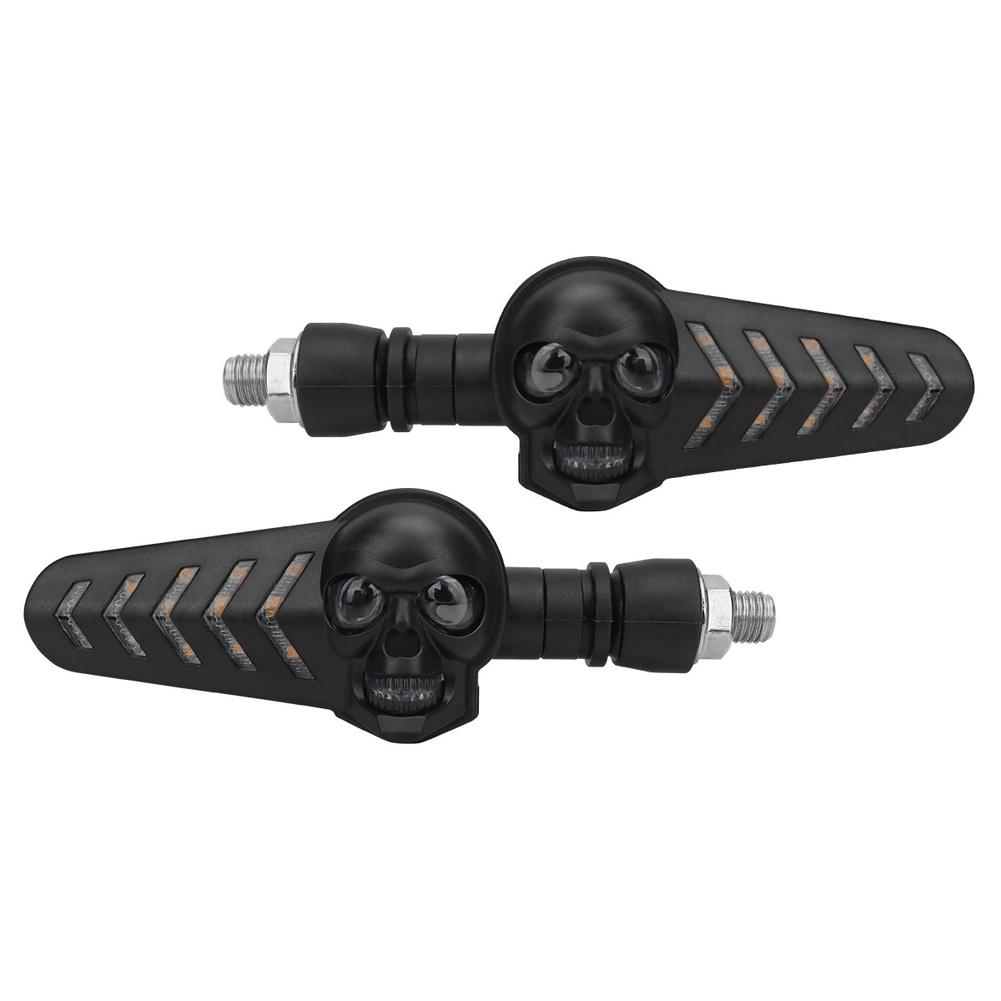 Motorcycle Flashing Lights Motorcycle LED Dual Color Turn Signal Light 12V White Yellow Running Lamp Motorcycle Indicator Lamp