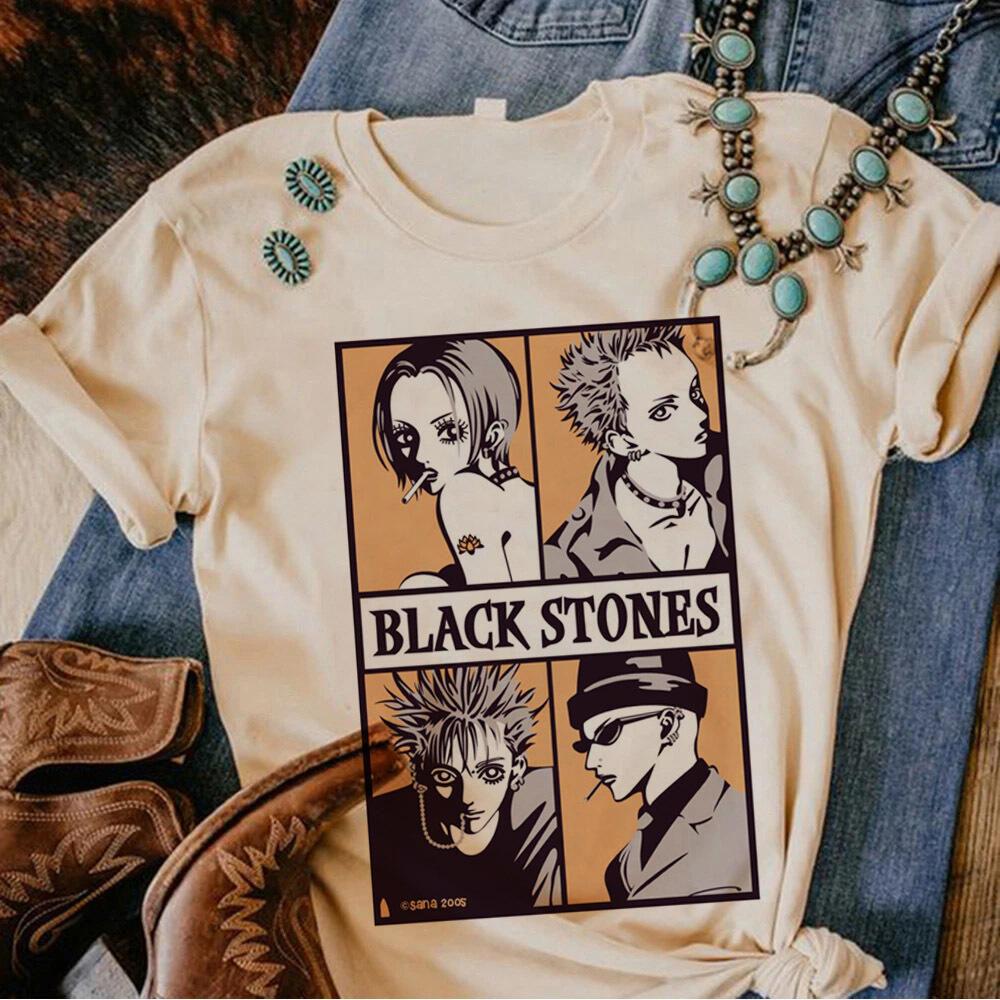 Nana Anime tshirt feUnisex hip hop Digital Breathable Women korean clothes shirt Pop Culture Women 2000s korean clothes S