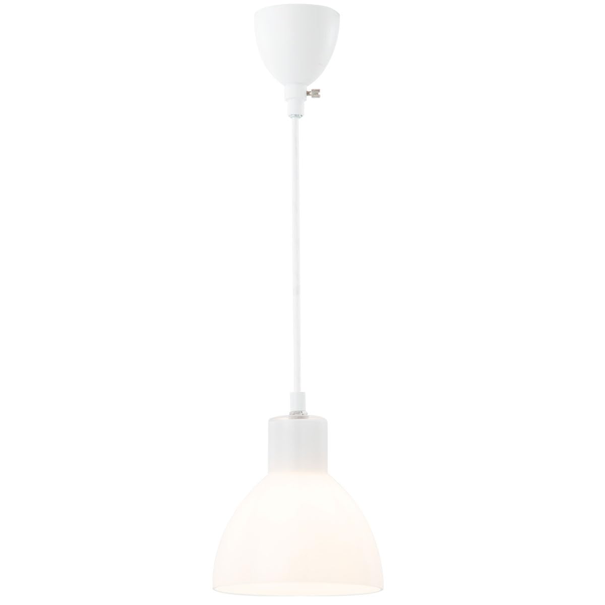 

Bon Furniture Stylish Glass Pendant Light, LED Ceiling Light, Single Light, E26, Adjustable Length, Duct Rail Compatible, Simple, Nordic Style,