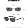 Uv400 Rimless Sunglasses Rimless Fashion Sunglasses Oval Frame Sunglasses Fashion Trendy Sun Glasses For Fashion Styling