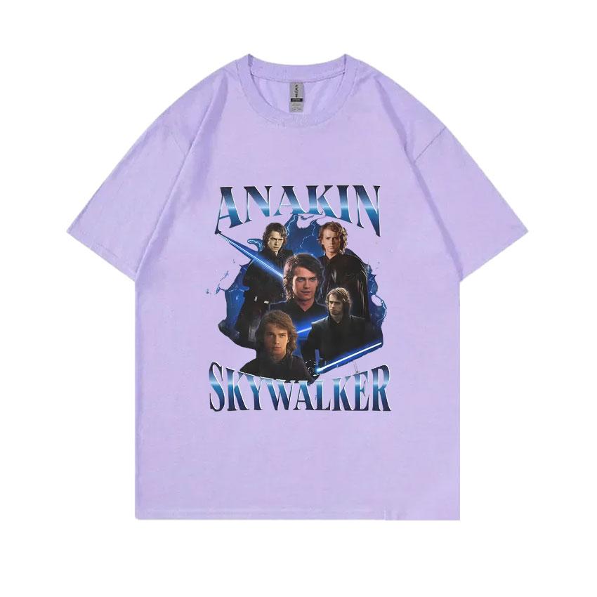 Limited Anakin Skywalker Tshirt Unisex Women Casual Cotton T Shirts Unisex Fashion Oversized Streetwear Male Vintage Cool Tshirt