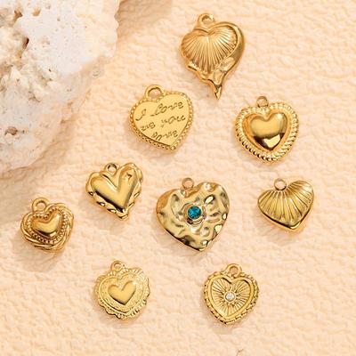 European & American Love Heart Pendant Earrings - Luxury Stainless Steel Titanium Jewelry for Women