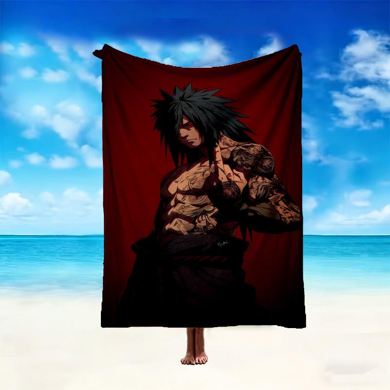 1pc Naruto Blanket, Home Printed Throw Blanket - Soft Blanket Gift for Family, Washable Sofa Bed Blanket