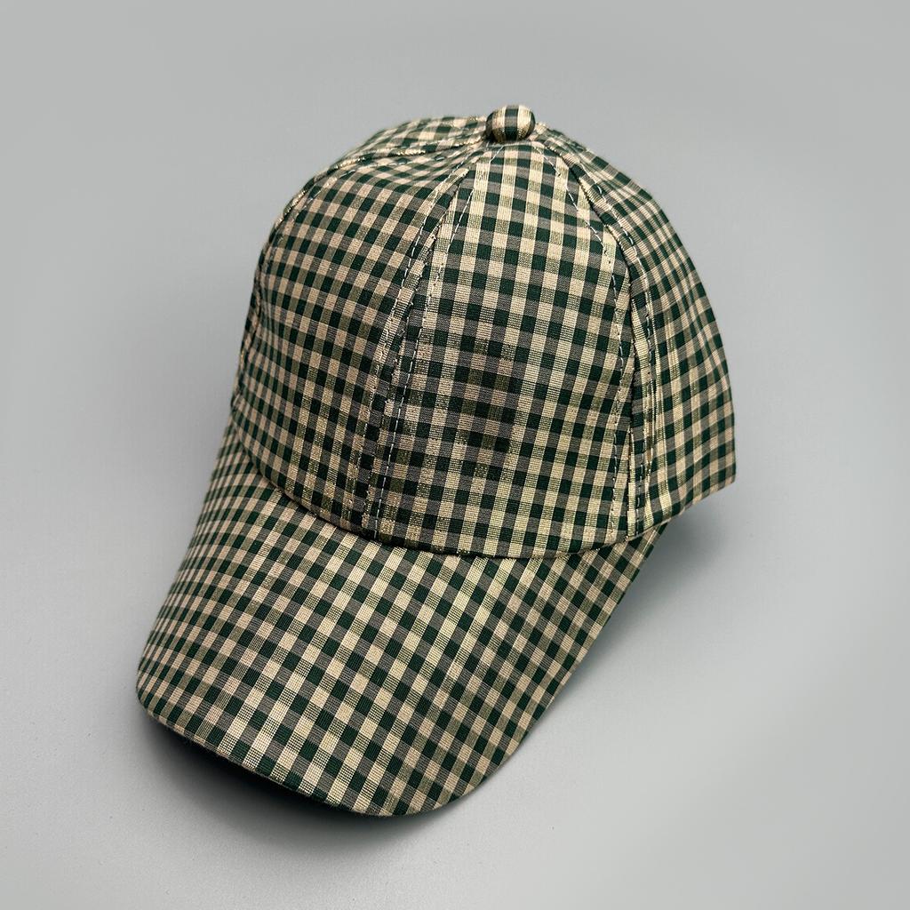 Fashion Small Plaid Classic Baseball Cap Men And Women Versatile Casual Personality Sunshade Cap