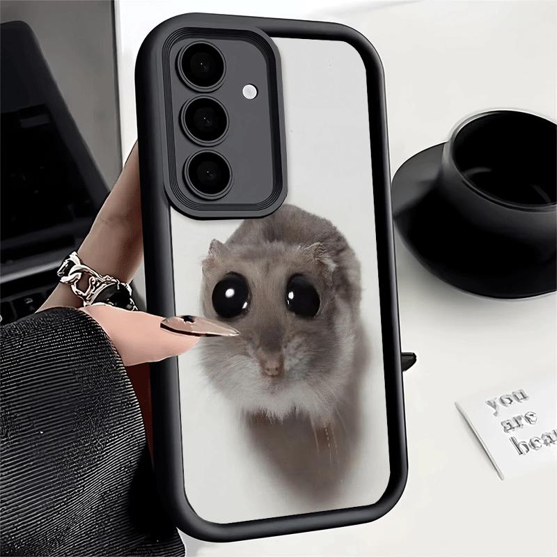 Phone Case for Samsung Galaxy A17 A16 A15 A14 A13 Funny Sad Hamster Meme A56 A36 A26 A55 A35 A25 A54 A34 A24 A53 A33 A23 A07 A06