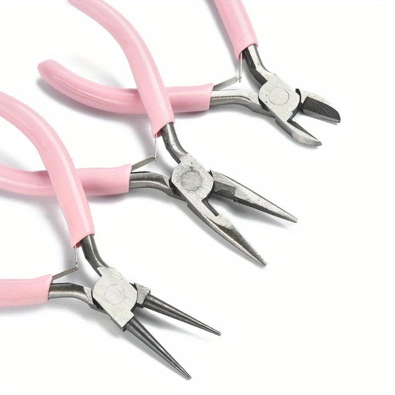3Pcs/Set Needle Nose Pliers Round Nose Pliers Diagonal Pliers Wire Pliers DIY Jewelry Jewelry Tool Pliers
